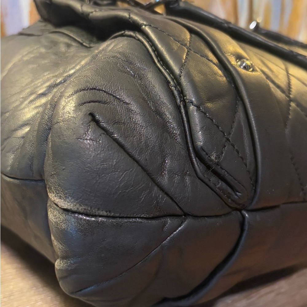 CHANEL RARE Discontinued 8 Knots Lambskin Black Large Bag w/COA - Picture 12 of 16